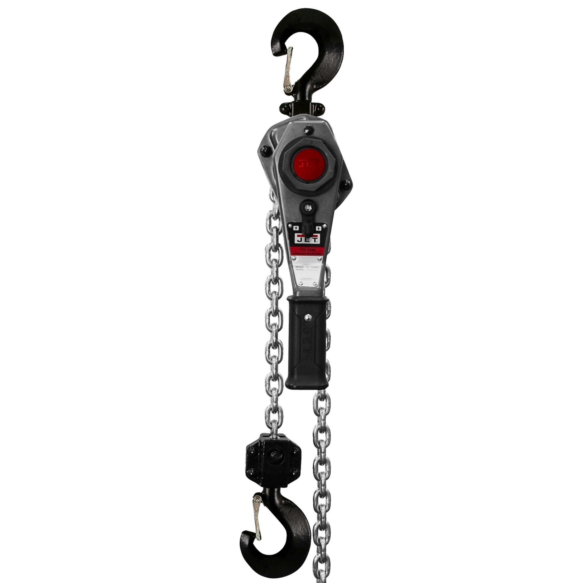 JET, JLA Manual Lever Hoist, Capacity 3000 lb, Lift Height 30 ft, Model# JLH-150-30PSH
